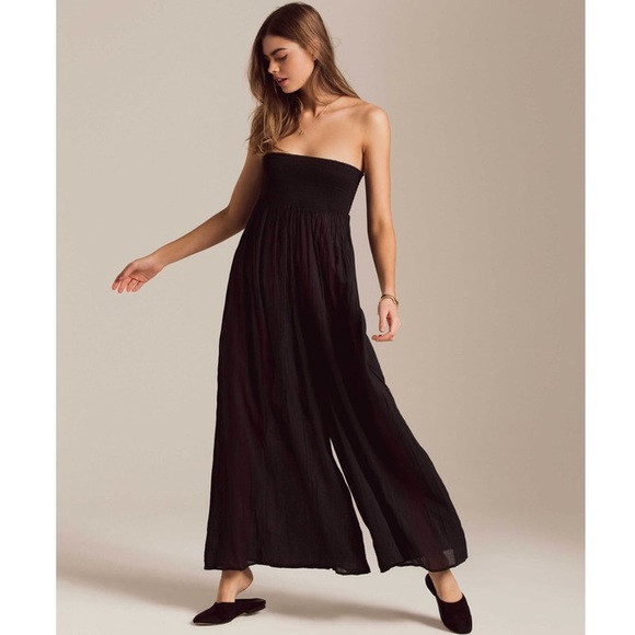 Billabong Dresses & Skirts - NWT billabong black strapless jumpsuit wide leg